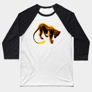 Fire Lioness Baseball T-Shirt